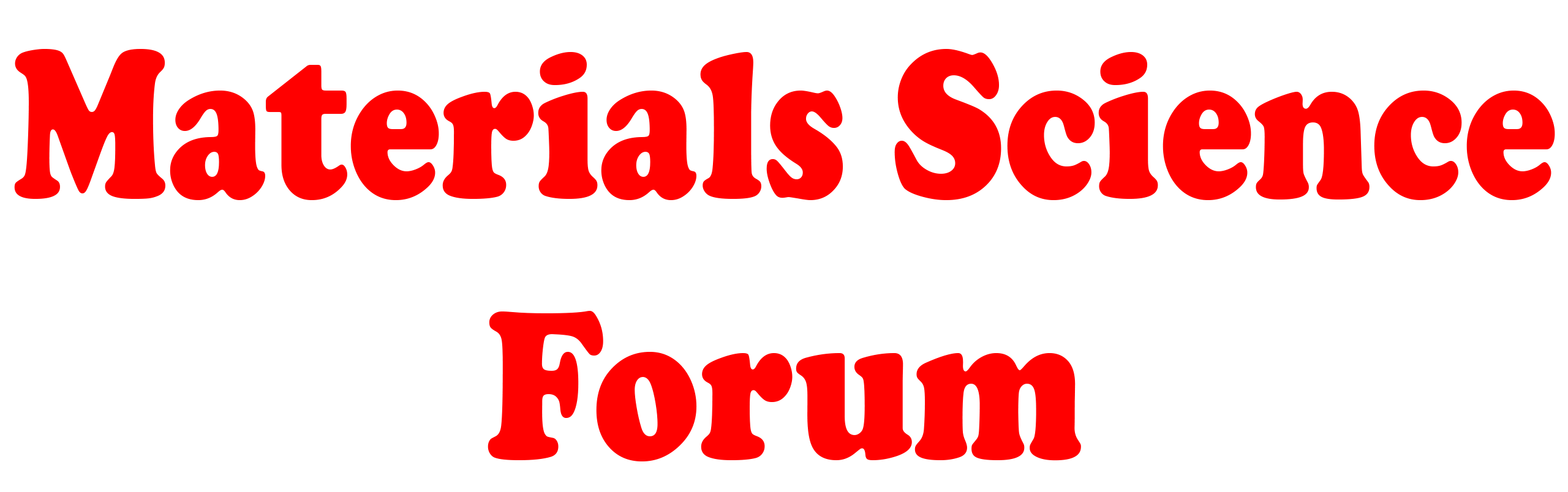 Materials Science Forum